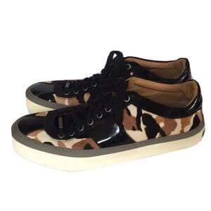 Jimmy Choo camo Gray and White cowhide Sneakers size 42.5 men’s